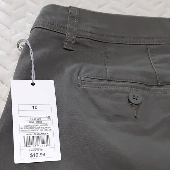 a.n.d. A New Day Olive Green Shorts Size 10 NWT-Retail $19.99. - Picture 4 of 4